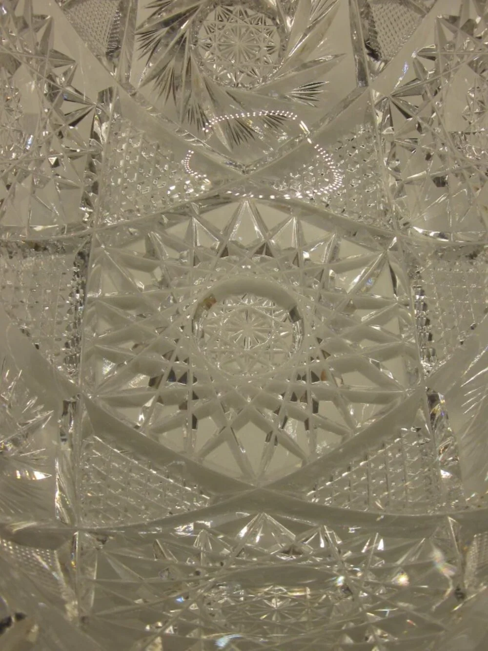 Vintage Lead Crystal Bowl Vase
